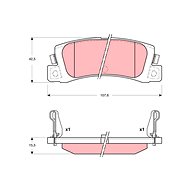 TRW Brzdové destičky GDB3329 - Brake Pads