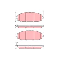 TRW Brzdové destičky GDB3361 - Brake Pads