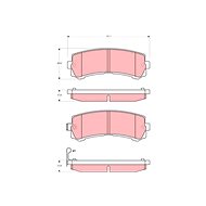 TRW Brzdové destičky GDB3362 - Brake Pads