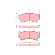 TRW Brzdové destičky GDB3391 - Brake Pads