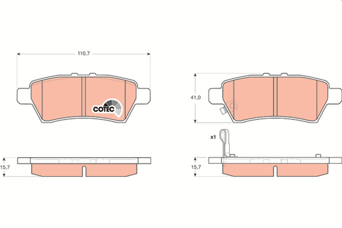 TRW Brake Pads GDB3405 - Brake Pads