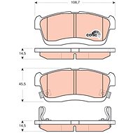 TRW Brzdové destičky GDB3430 - Brake Pads