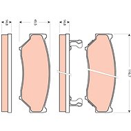 TRW Brzdové destičky GDB3436 - Brake Pads
