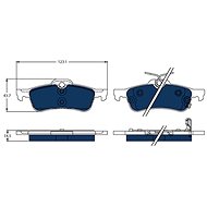 TRW Brzdové destičky GDB3458BTE - Brake Pads