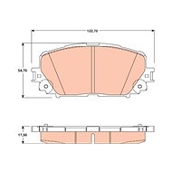TRW Brzdové destičky GDB3460 - Brake Pads