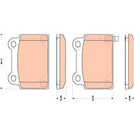 TRW Brzdové destičky GDB3488 - Brake Pads
