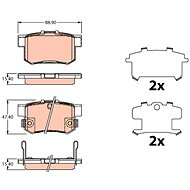 TRW Brzdové destičky GDB3516 - Brake Pads
