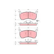 TRW Brzdové destičky GDB354 - Brake Pads