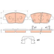 TRW Brzdové destičky GDB3540 - Brake Pads