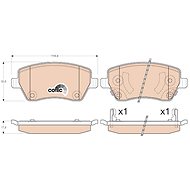 TRW Brzdové destičky GDB3546 - Brake Pads