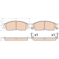 TRW Brzdové destičky GDB3563 - Brake Pads