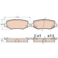 TRW Brzdové destičky GDB3565 - Brake Pads