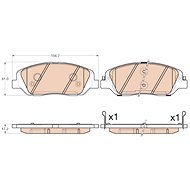 TRW Brzdové destičky GDB3574 - Brake Pads