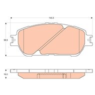 TRW Brzdové destičky GDB3610 - Brake Pads