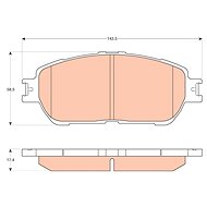 TRW Brake Pads GDB3612 - Brake Pads