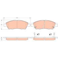 TRW Brzdové destičky GDB3613 - Brake Pads