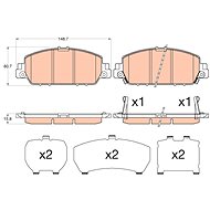TRW Brzdové destičky GDB3615 - Brake Pads