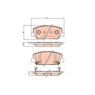TRW Brzdové destičky GDB3621 - Brake Pads