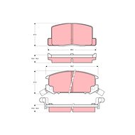 TRW Brzdové destičky GDB384 - Brake Pads