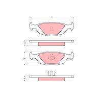 TRW Brzdové destičky GDB392 - Brake Pads