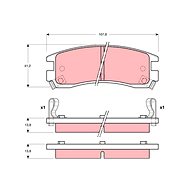 TRW Brzdové destičky GDB4042 - Brake Pads