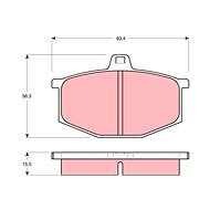 TRW Brzdové destičky GDB405 - Brake Pads