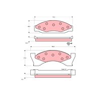 TRW Brzdové destičky GDB4057 - Brake Pads