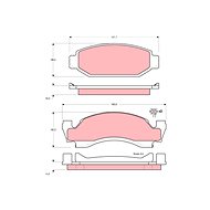 TRW Brzdové destičky GDB4058 - Brake Pads
