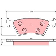 TRW Brzdové destičky GDB4065 - Brake Pads