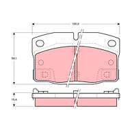 TRW Brzdové destičky GDB4082 - Brake Pads