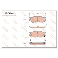 TRW Brzdové destičky GDB4083 - Brake Pads