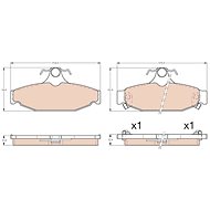 TRW Brzdové destičky GDB4089 - Brake Pads