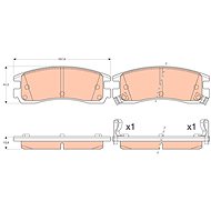 TRW Brzdové destičky GDB4098 - Brake Pads