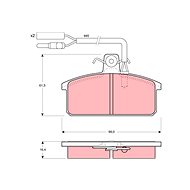 TRW Brzdové destičky GDB417 - Brake Pads