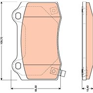TRW Brzdové destičky GDB4171 - Brake Pads