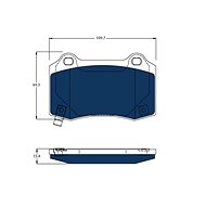 TRW Brzdové destičky GDB4171BTE - Brake Pads