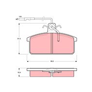 TRW Brzdové destičky GDB422 - Brake Pads