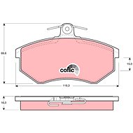 TRW Brzdové destičky GDB430 - Brake Pads