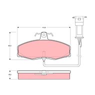 TRW Brzdové destičky GDB440 - Brake Pads