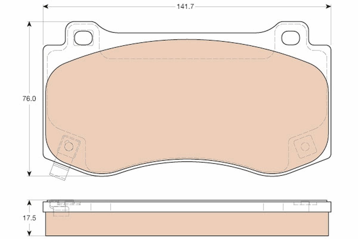 TRW Brzdové destičky GDB4449 - Brake Pads