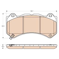 TRW Brzdové destičky GDB4450 - Brake Pads