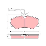 TRW Brzdové destičky GDB447 - Brake Pads