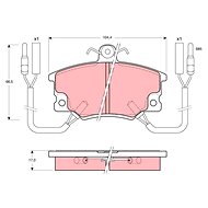 TRW Brake Pads GDB457 - Brake Pads