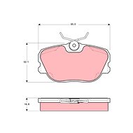 TRW Brzdové destičky GDB460 - Brake Pads