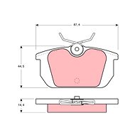TRW Brzdové destičky GDB466 - Brake Pads