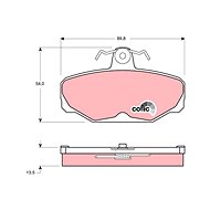 TRW Brzdové destičky GDB472 - Brake Pads