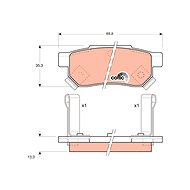 TRW Brzdové destičky GDB499 - Brake Pads