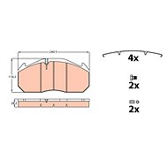 TRW Brzdové destičky GDB5000 - Brake Pads