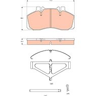 TRW Brzdové destičky GDB5004 - Brake Pads