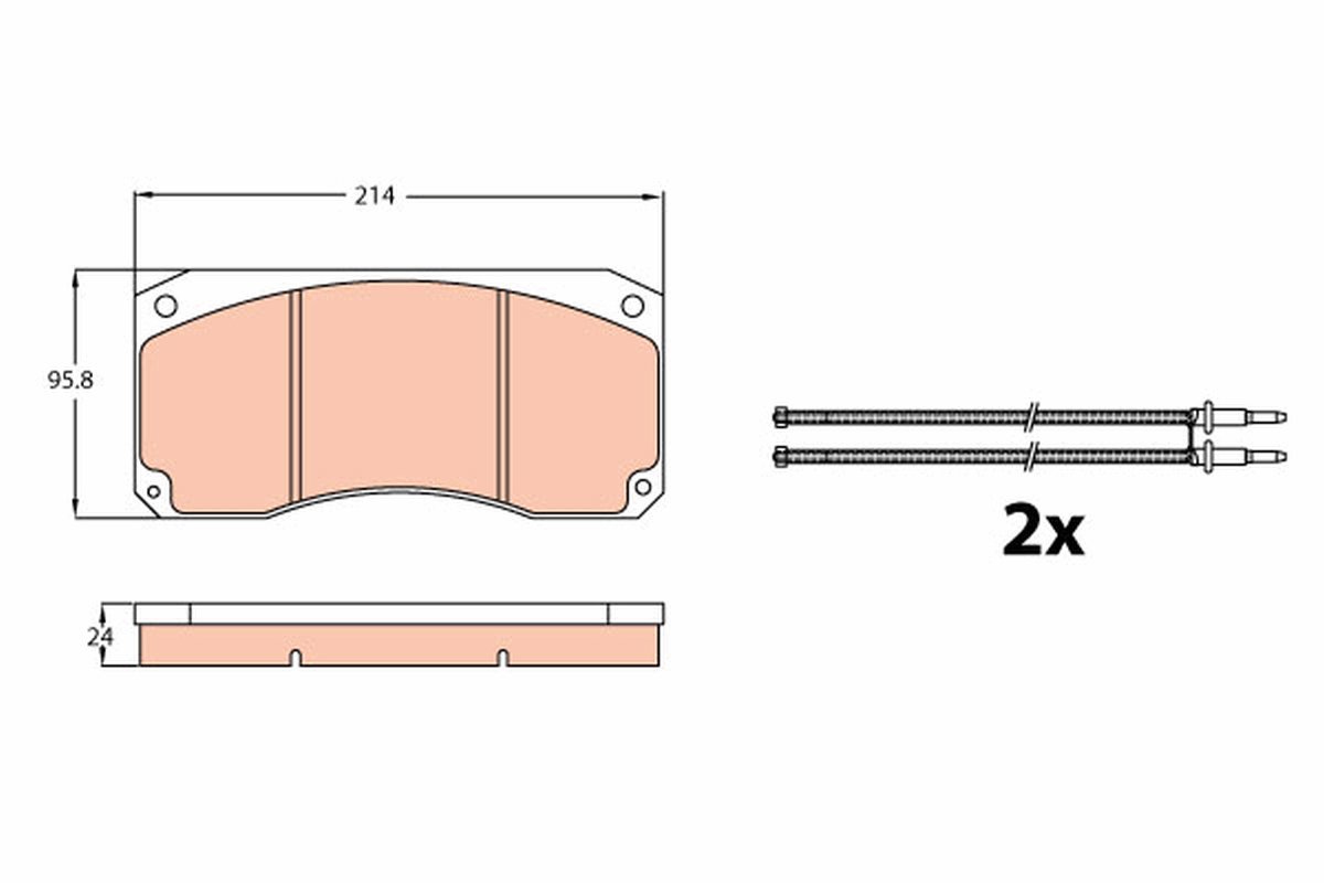 TRW Brzdové destičky GDB5008 - Brake Pads